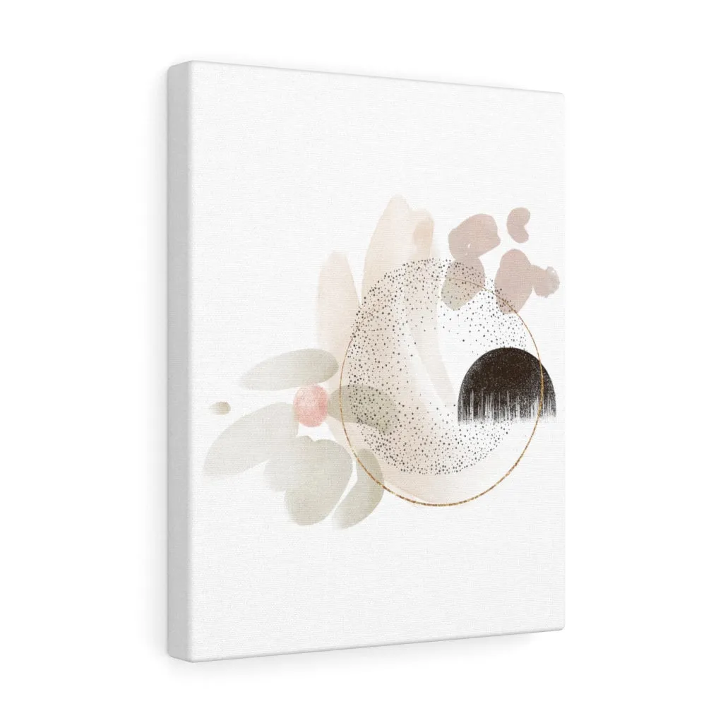 Abstract Canvas Art | Beige White Gold Brown