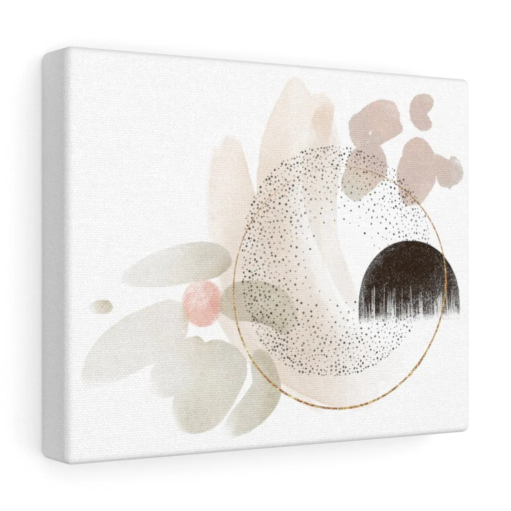 Abstract Canvas Art | Beige White Gold Brown