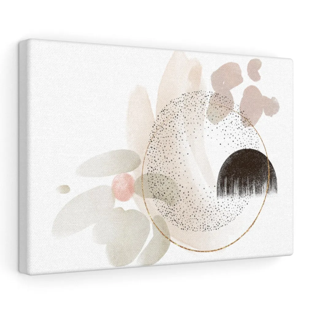 Abstract Canvas Art | Beige White Gold Brown