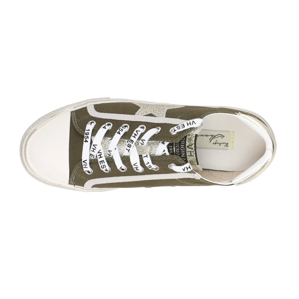 Alive Metallic Glitter Lace Up Sneakers