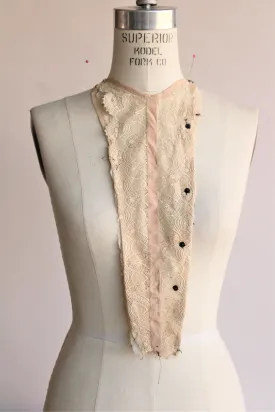 Antique 1900s Silk Lace Blouse Front