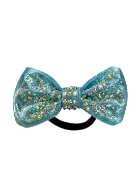 Baby Blue Mystique Crystal Hair Bow