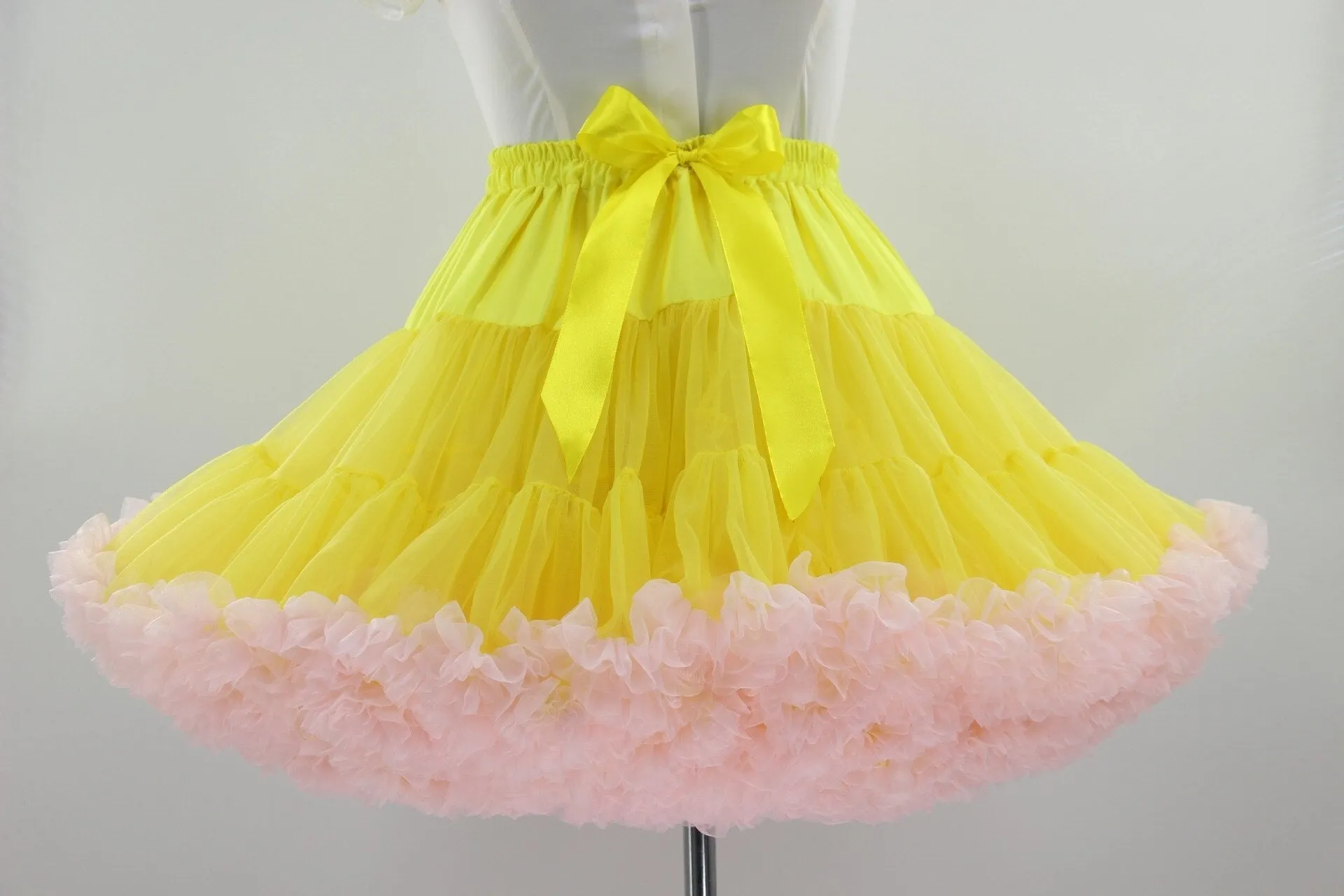 Colorful Women's Tutu Skirt Adult Tulle Ballet Dance Costume Fluffy Short Petticoat