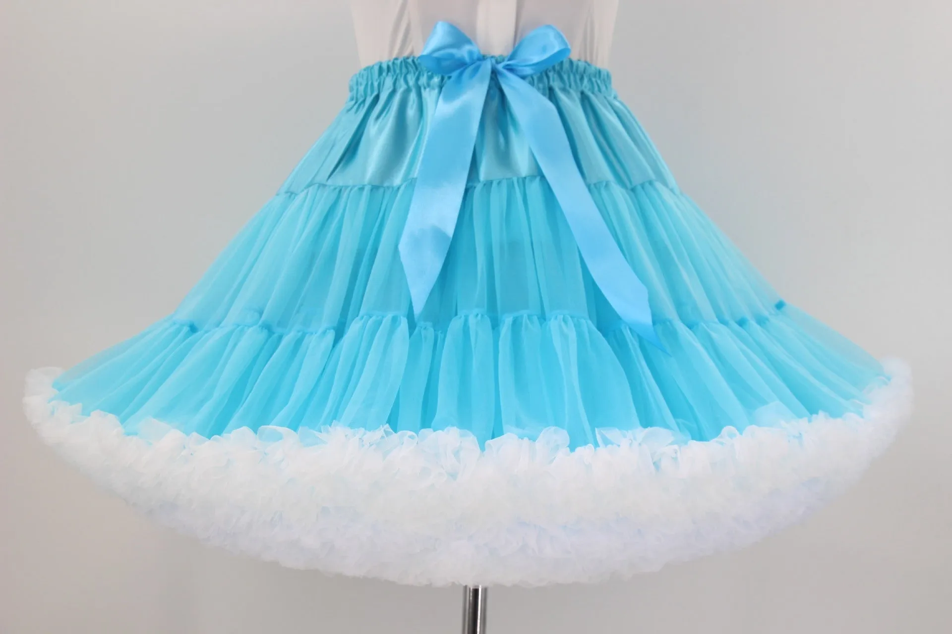 Colorful Women's Tutu Skirt Adult Tulle Ballet Dance Costume Fluffy Short Petticoat