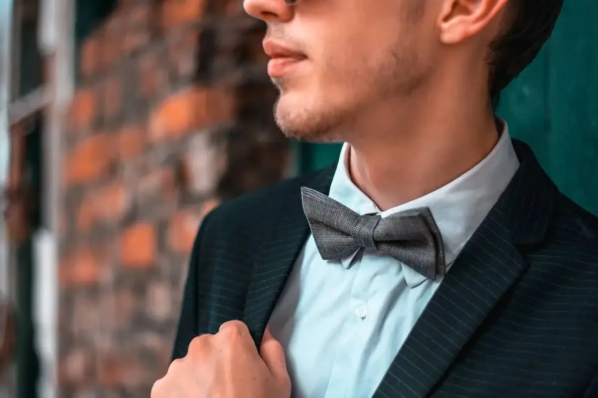 Elegant Dark Blue Bow Tie | Navy Blue Men's Accessory