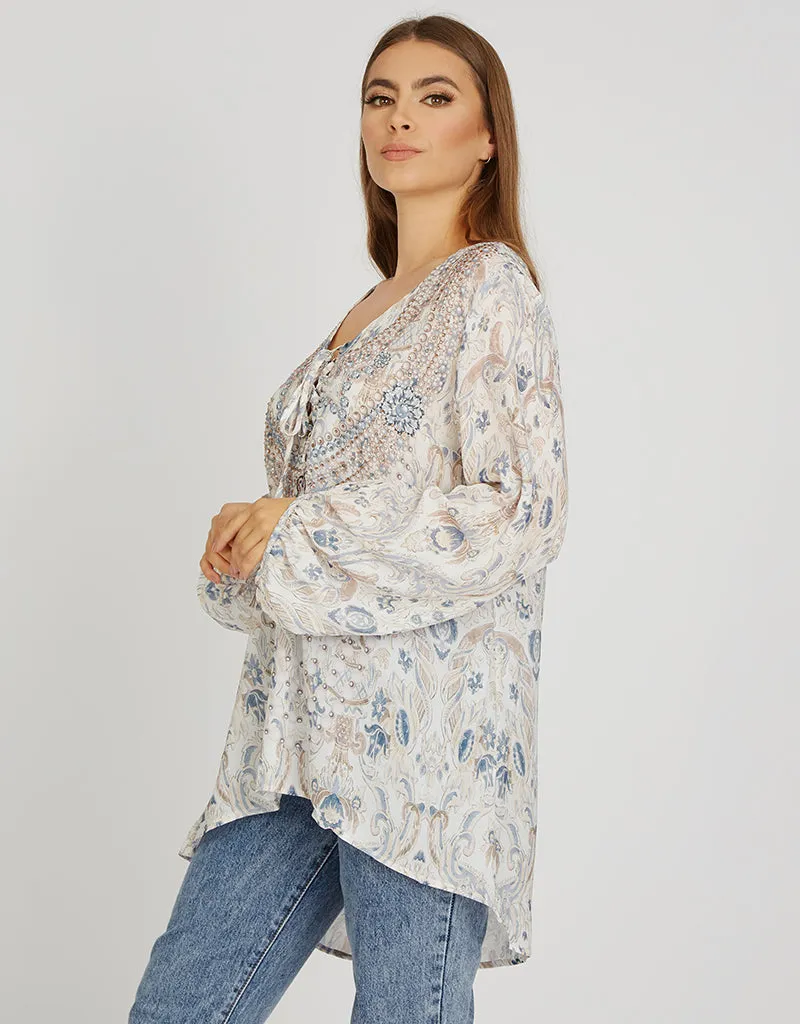 Freya Beaded Blouse