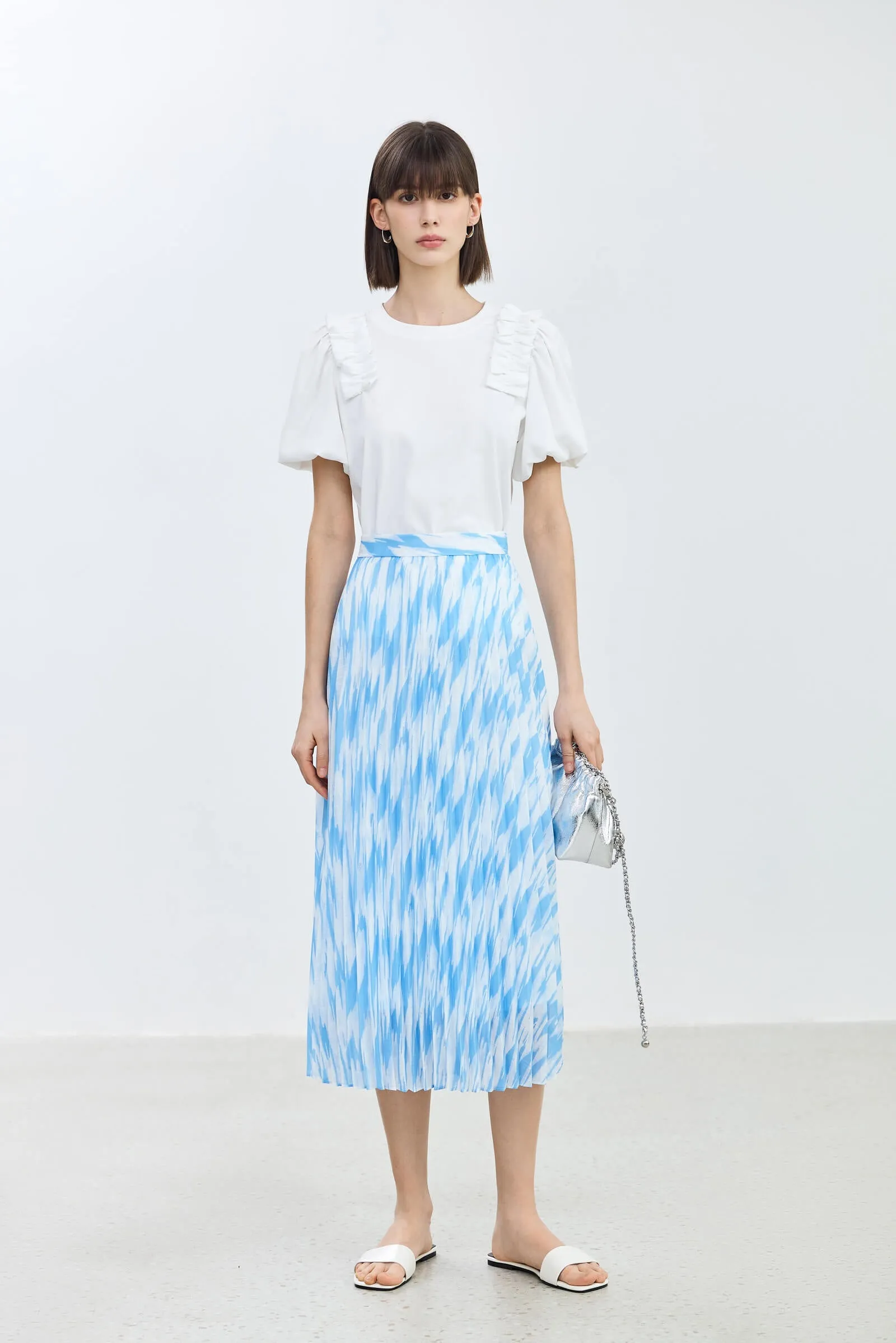 LILY Design Print Half Skirt