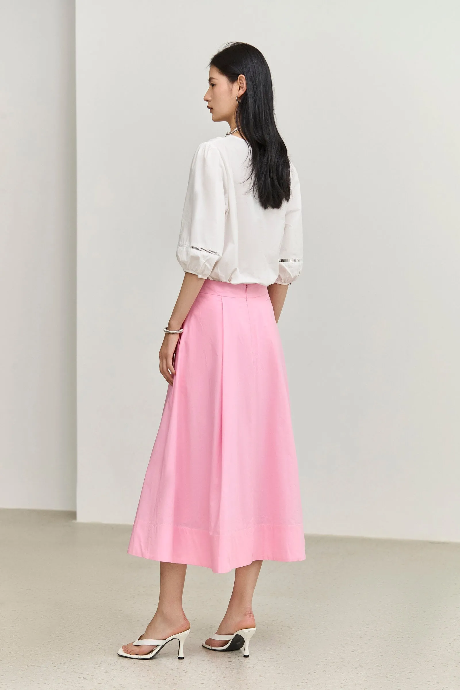 LILY Slimming A-line High-Waisted Skirt