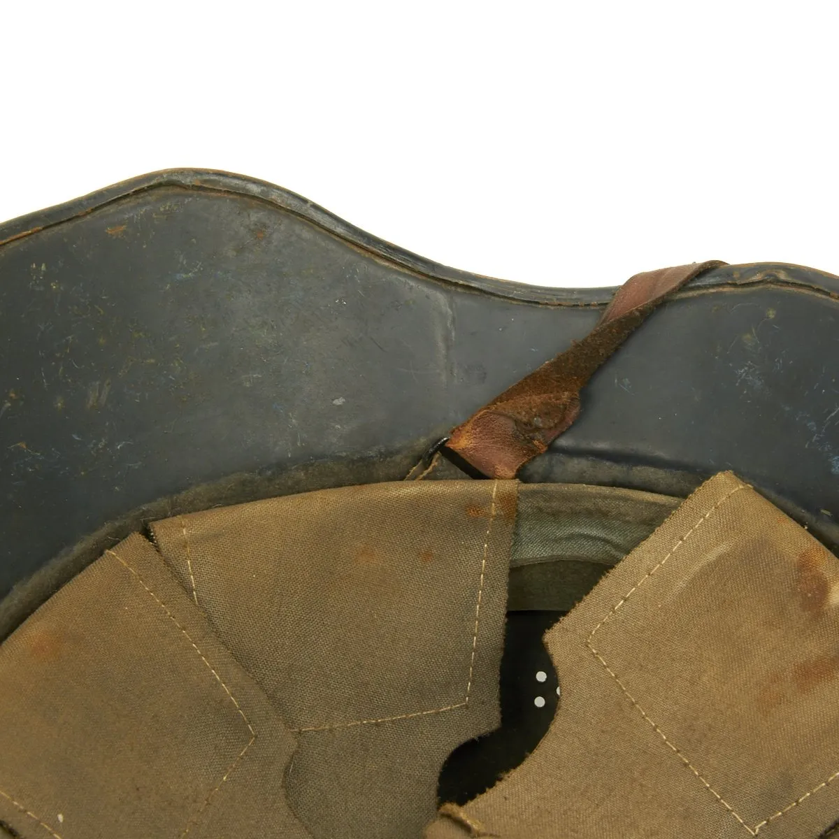 Original German WWII M38 Luftschutz Medic Helmet