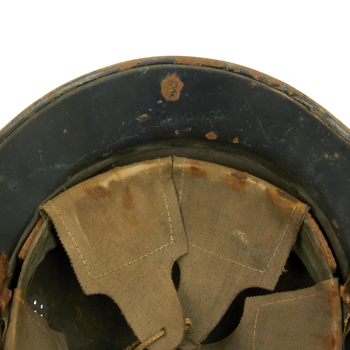 Original German WWII M38 Luftschutz Medic Helmet