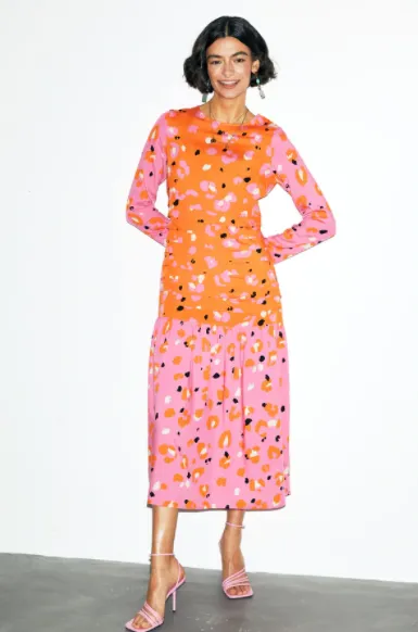 Pink Animal Mona Dress