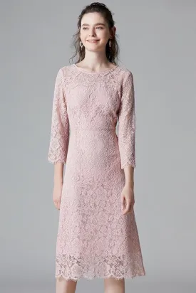 Pink Lace Dress