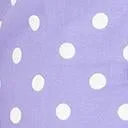 Purple & White Polka Dot Print Bow Blouse