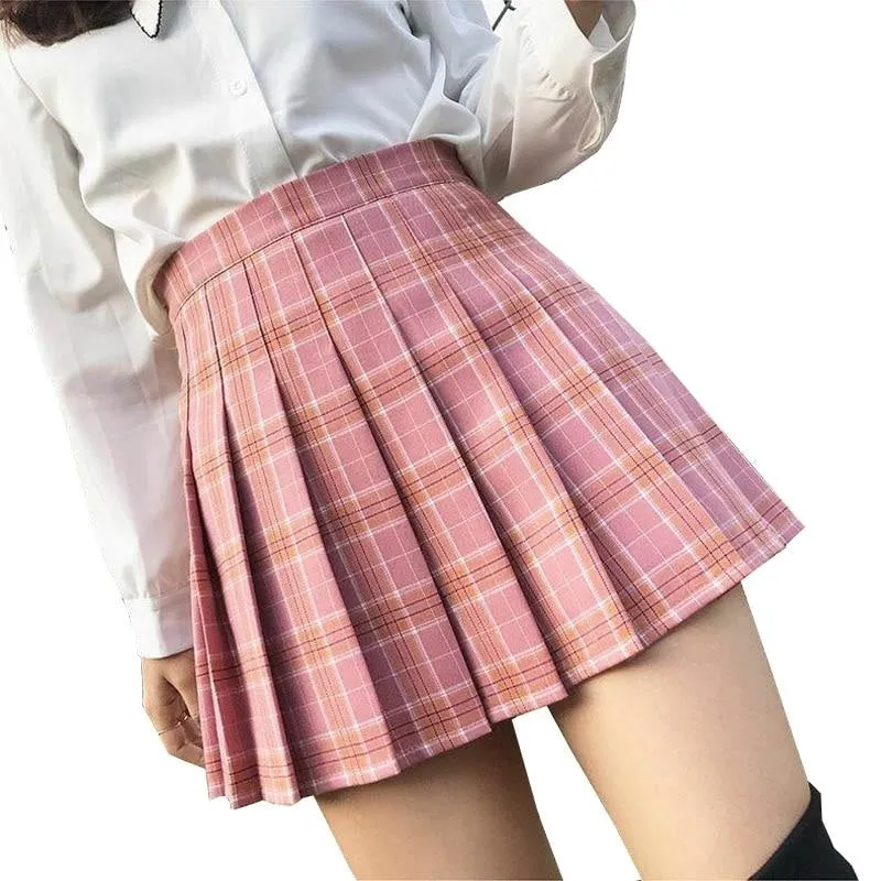 Tartan Plaid School Girl Skirt