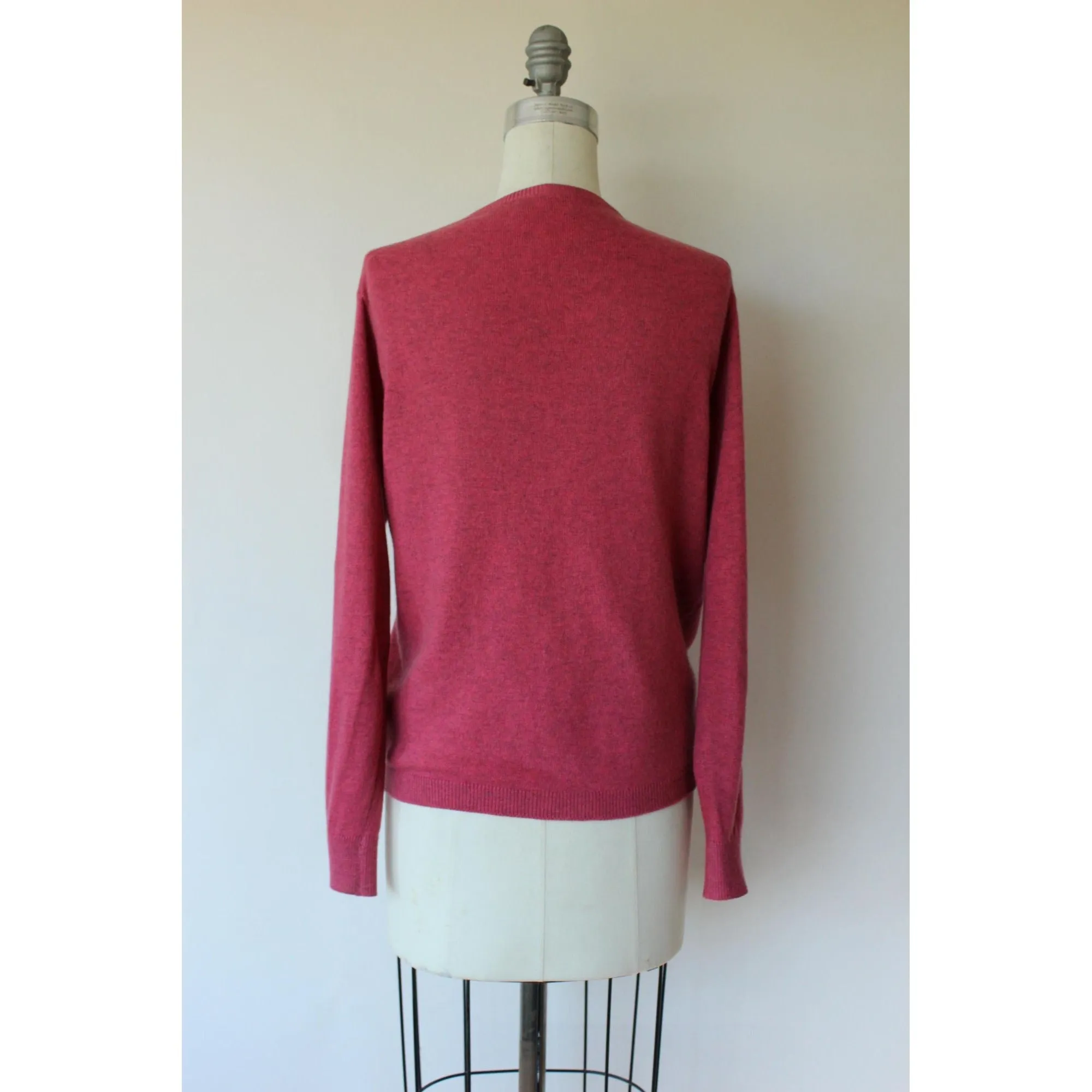 Vintage 1960s Pink Cashmere Cardigan by Ballantyne