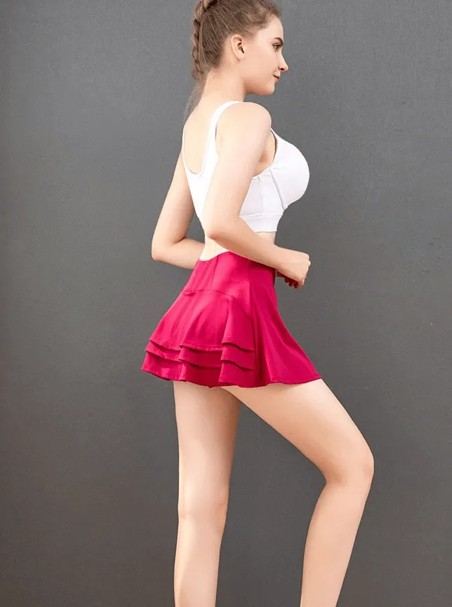 Women's Golf Tennis Pleated Shorts-Skirt with Inside Pocket - SF1312